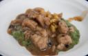 Ricette vitello: animelle stufate al Marsala con pesto