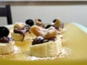Bocconcini di banane e nutella per un buffet di dolci a Natale