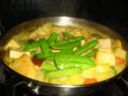 Ricette pesce, curry di cernia con tofu e verdure