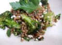 Farro con broccoli e feta, primo piatto facile