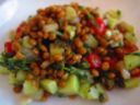 Cenone di Capodanno, insalata di lenticchie e pomodorini
