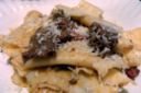 Ricetta della pasta fresca con  funghi, fegatini e tartufo, se disponibile