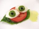 Ricetta dell’insalata caprese per Halloween, ricetta facile e mostruosa