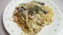 Ricetta veloce degli spaghetti con gamberetti, funghi e broccoli