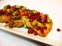 Ricetta del tacchino al melograno e avocado