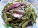 PENNE CON TRIGLIE PREZZEMOLO E BASILICO