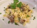 Pappardelle alla crema di funghi