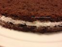 Torta al cacao con panna al miele