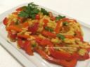 Risotto al curry con peperoni