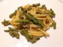 Linguine con asparagi e ricci di mare