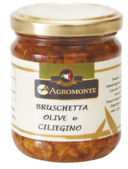 Crostini di polenta con olive e ciliegino