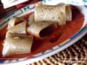 Paccheri lardiati con gazpacho