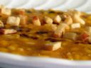 Riso, zucca, crostine di P.Reggiano