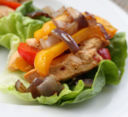 Fagottino di pollo (Wrap) leggero con peperoni