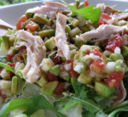 Insalata avocado e pollo