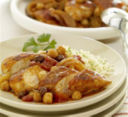 Pollo alle spezie con ceci