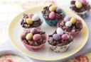 Dolci di Pasqua: nidi di cioccolato con ovetti
