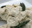 Primi piatti: farfalle con asparagi, ricotta e uova