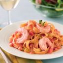 Ricetta pasta: fettuccine gamberetti e vodka