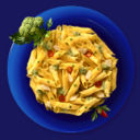 Ricette primi piatti: garganelli con prosciutto funghi e pomodorini