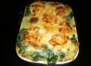 Secondi piatti: gratin di spinaci e uova