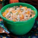 Insalata di riso: integrale con pollo e melone
