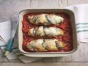 Ricette secondi: medaglioni fritti di tacchino con melanzane