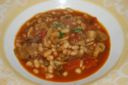 Ricetta per la minestra di fagioli e funghi in crosta