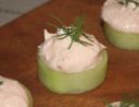 Antipasti: mousse di trota salmonata