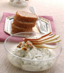 Antipasti: mousse di gorgonzola e pere