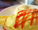 Ricetta per il riso con omelette di granchio
