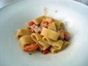 Ricette Bimby: paccheri con pesce spada e gamberetti