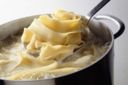 Primi piatti: pappardelle al pesto di verdure