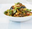 Pasta fredda: penne con peperoni e melanzane