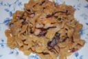 Pasta con gamberi radicchio e noci, primo piatto facile
