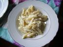Primi piatti veloci: pasta con mascarpone, gorgonzola e uova