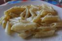 Primi veloci: penne al pecorino, panna e limone