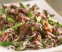 Secondi di carne, ecco il petto d’anatra coi germogli di soia e radicchio