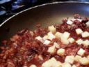 Primi piatti: spaghetti al radicchio