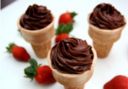 Ricette gelato, il finto cono con la ganache al cioccolato