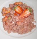 Ricette risotto: fragole e gamberetti