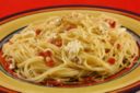 Spaghetti con pancetta e gorgonzola, primo piatto veloce