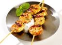 Ricette pesce: spiedini di coda di rospo al cocco