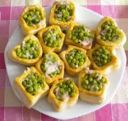 Antipasti di Pasqua: vol-au-vent con carciofi e piselli