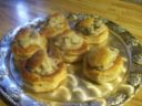 Antipasti: vol au vent alla trota e besciamella