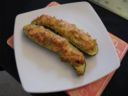 Ricette verdure: zucchine ripiene di pasta ricotta e prosciutto