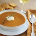 Ricetta autunnale: zuppa radicchio, porro e zucca