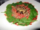 Ricette secondi: carpaccio con i funghi
