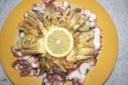 Ricetta ipocalorica: carpaccio di polpo e di carciofi