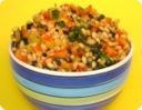 Ricette ipocaloriche: farro con ratatouille grigliata